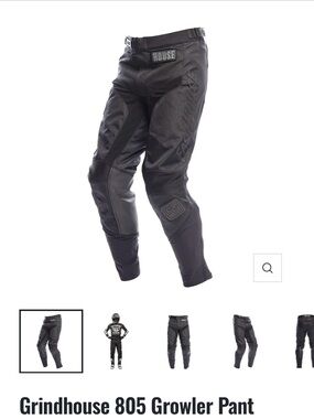 Grindhouse 805 Growler Men’s Black Riding Pants